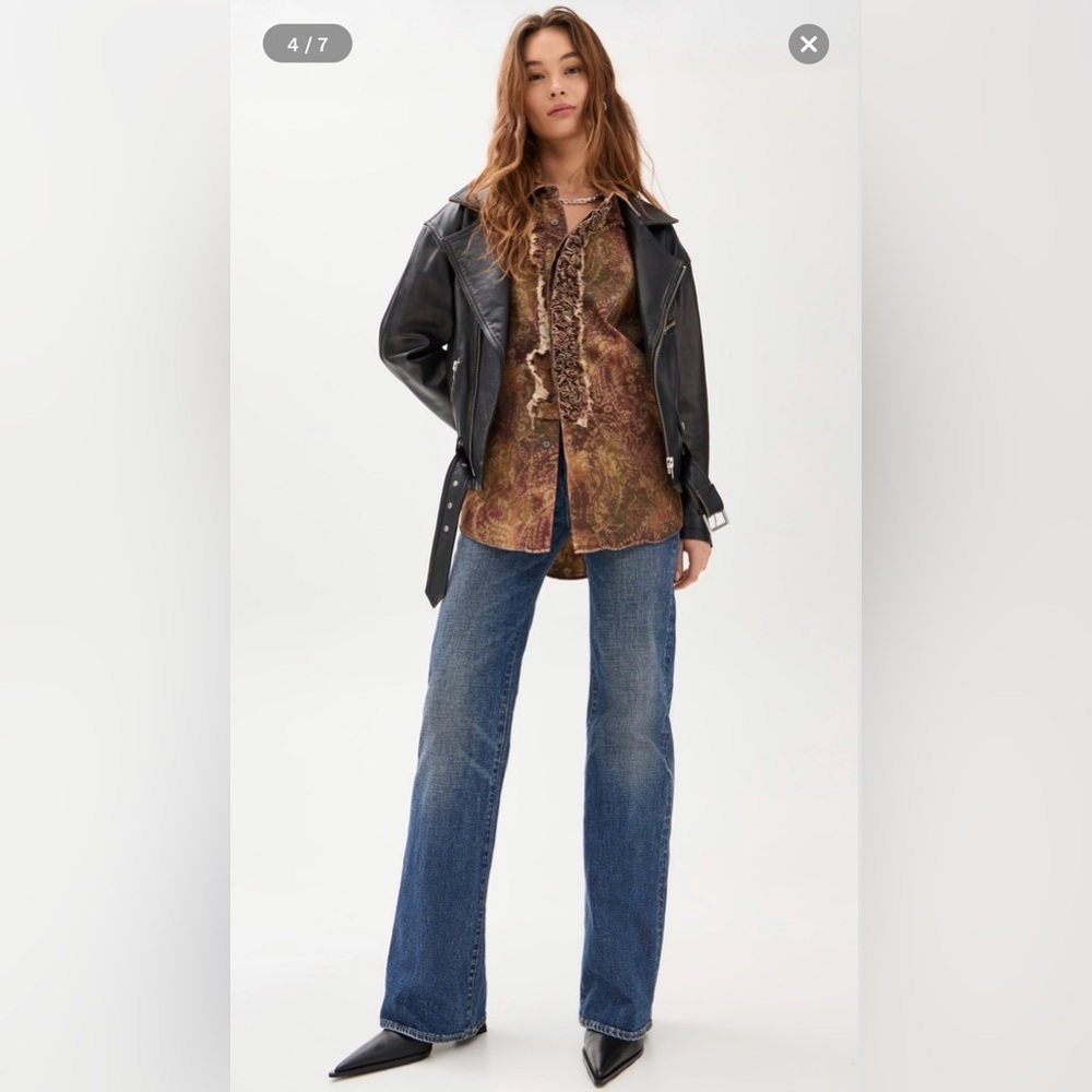 R13 Jane Jean Mire Blue size 28 New with tags - Picture 3 of 10